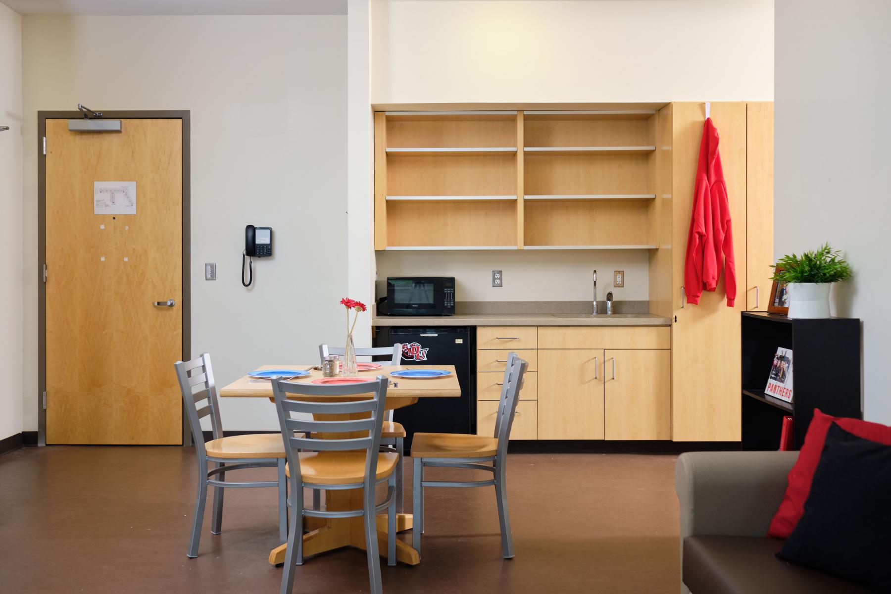 interior shot of South Hall room kitchen 