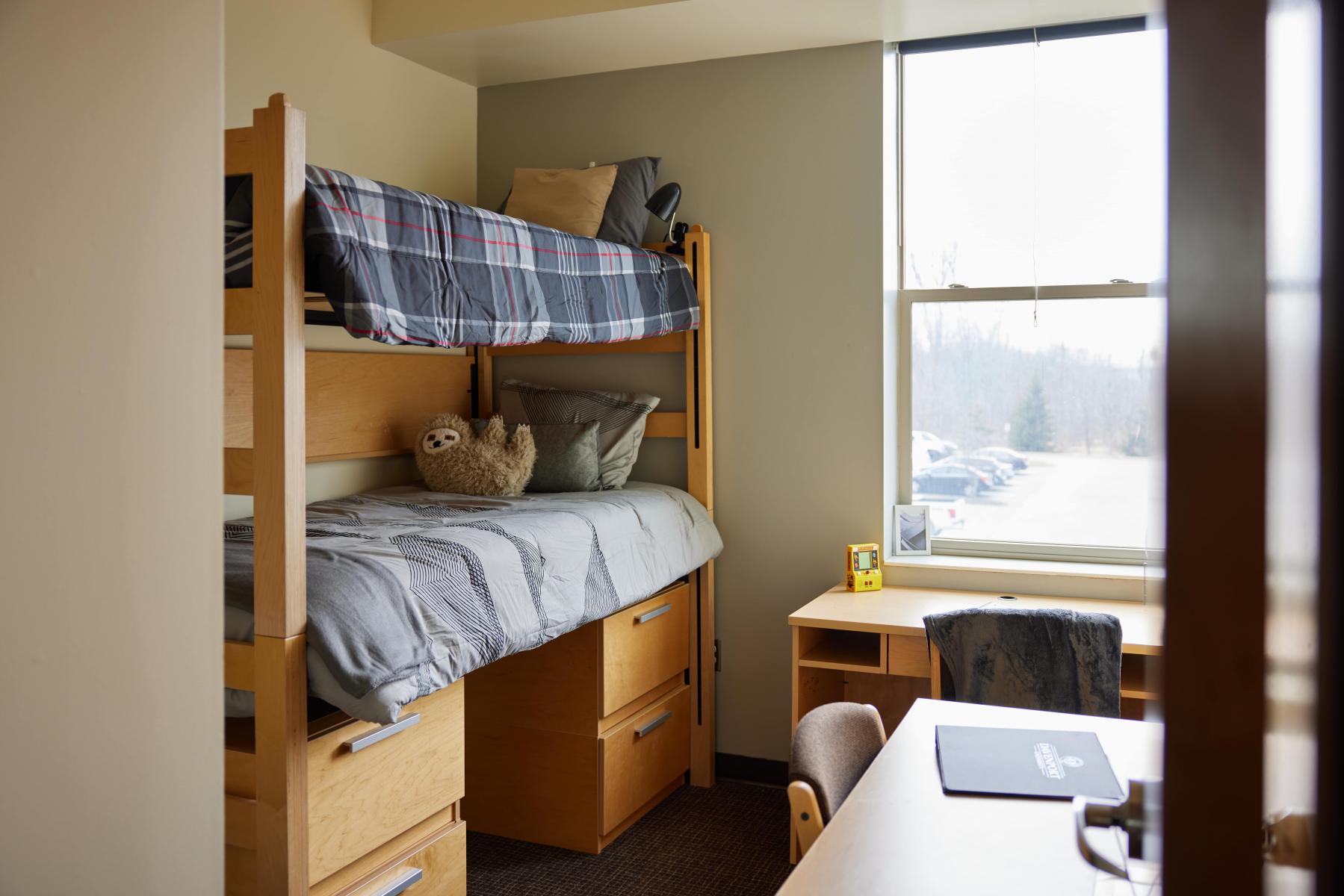 South Hall bedroom with bunk beds