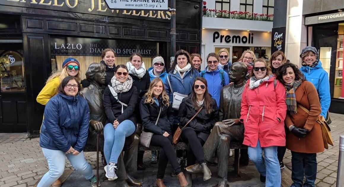 Davenport students studying abroad in Ireland
